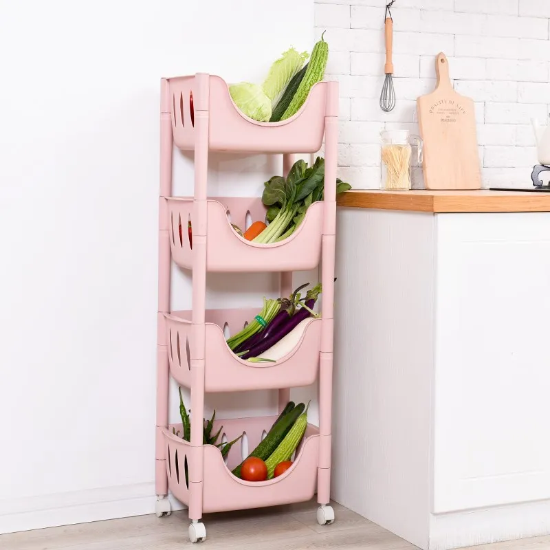 Fruits And Vegetables Receive A Basket Of Kitchen Shelf Multilayer Caikuang Sitting Room Floor Landing Rack S |