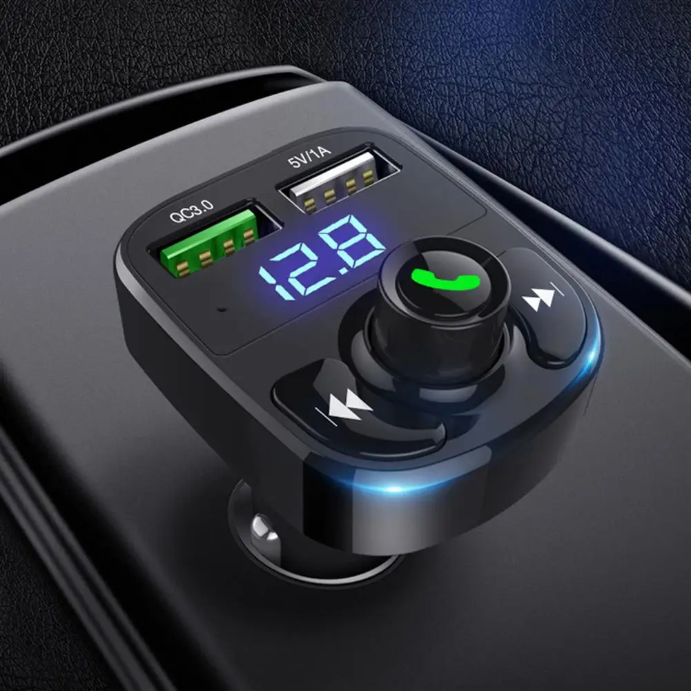 Автомобильное зарядное устройство MP3-плеер двойное USB Bluetooth Hands-free Телефонные