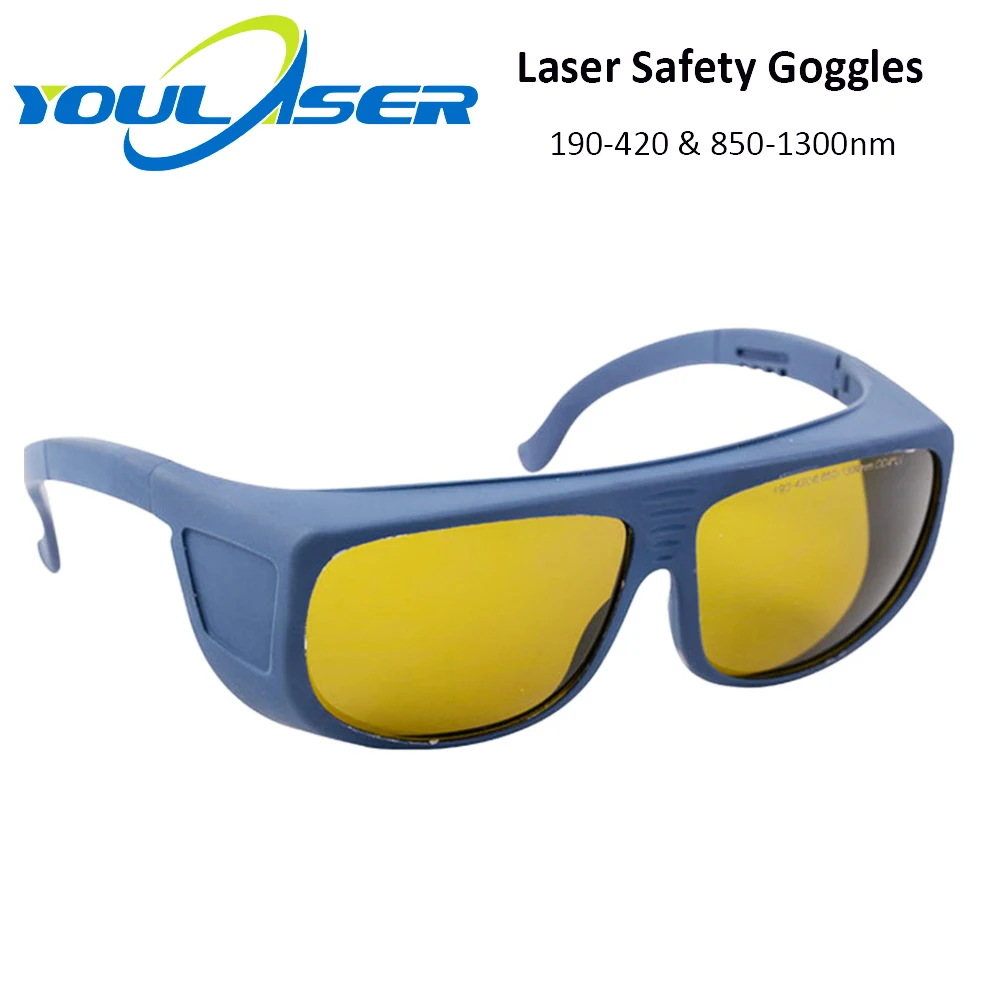 Лазерные защитные очки YOULASER 1064 нм 850-1300 OD4 + CE для оптоволоконного лазера |