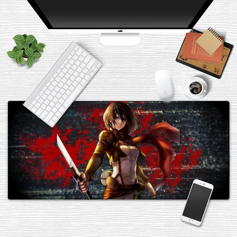 

attack on titan Durable Rubber Mouse Mat Pad X XL XXL Non-slip Cushion Thickness 2mm
