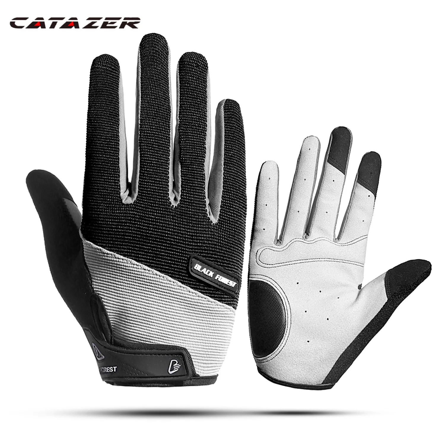 

Unisex Cycling Gloves Outdoor Sports Riding Touch Screen Full Finger Non-slip Shock Absorber Bicycle Wear-resistant Gloves