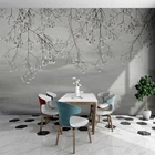 Обои на заказ, современные 3D абстрактные, ручная роспись, растительные листья, настенная живопись, гостиная, спальня, Papel De Parede, обои