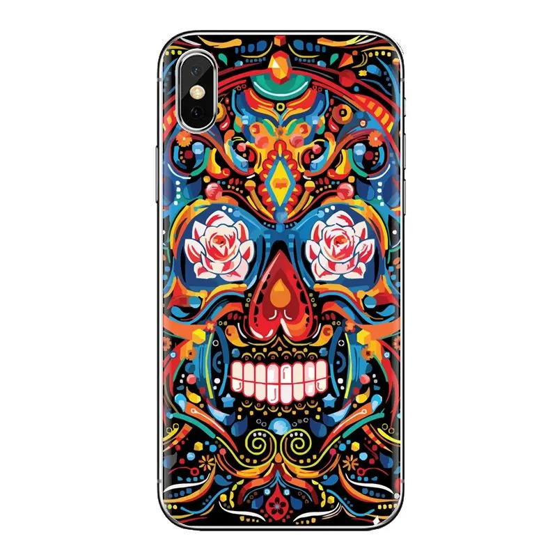 Mexican Skeleton Sugar Skull Soft Skin Cover For Huawei Honor 7X V10 6C V9 6A Play 9 Mate 10 Pro Y7 Y5 P8 P10 Lite Plus GR5 2017 |