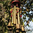 Уличные медные трубки колокольчики для сада и двора, настенные украшения для декора дома