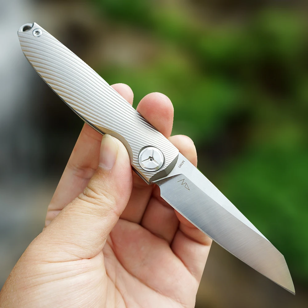 TwoSun m390 складной карманный нож Походный нож охотничий нож Открытый походный инструмент для выживания EDC титановый скользящий нож TS90