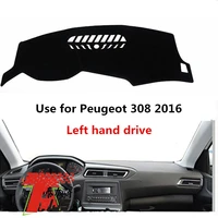 taijs factory simple fashion polyester fibre car dashboard cover for peugeot 308 2016 left hand drive