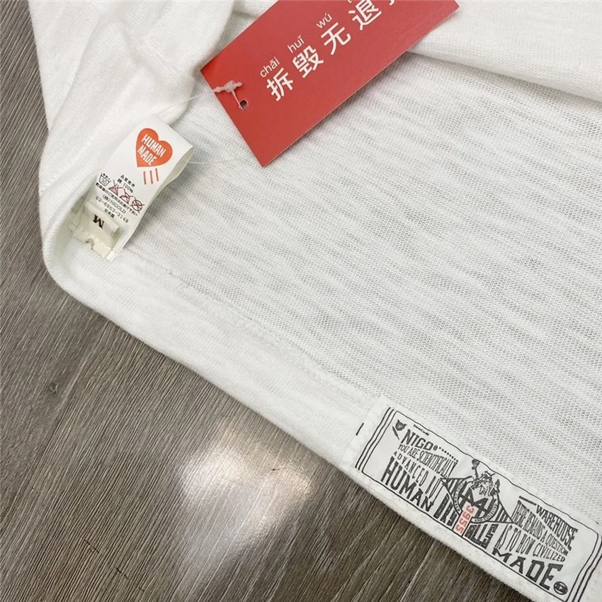 

Ducks Pattern HUMAN MADE T-shirt Men Women T shirt Slub Cotton Top Tee oversized t shirt harajuku