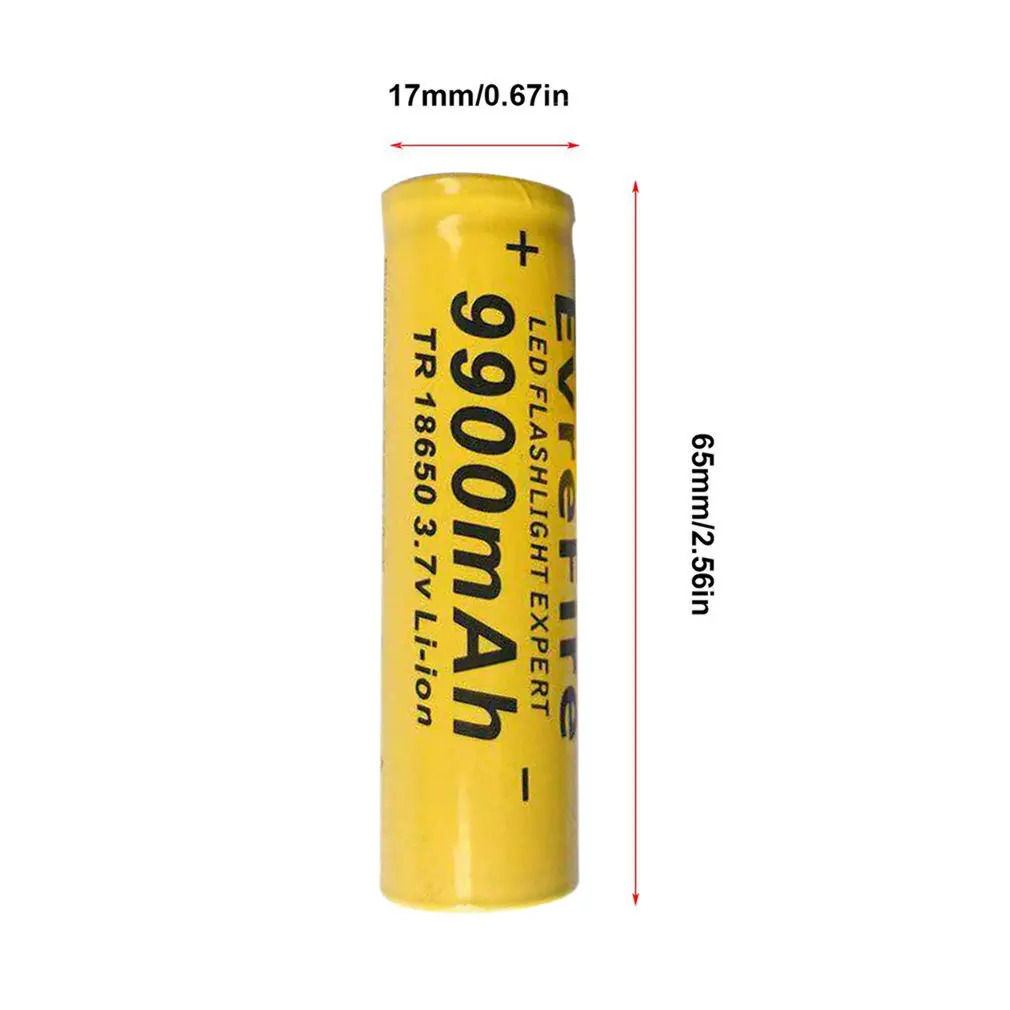 

18650 Battery 3.7V 9900Mah Rechargeable Li-ion Battery For Led Flashlight Torch Accumulator Cells Battery