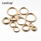 Круглые золотые замкнутые соединительные кольца для самостоятельного изготовления ожерелий, браслетов, ювелирных изделий, аксессуары, 50 шт., 8-21 мм, оптовая продажа