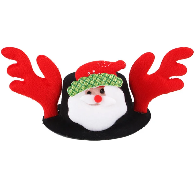 

Pet Christmas Decoration Hats for Cats Pet Photo Props Halloween Pet Dog Hats Elk Santa Claus Accessories Cat Pet Christmas Hats