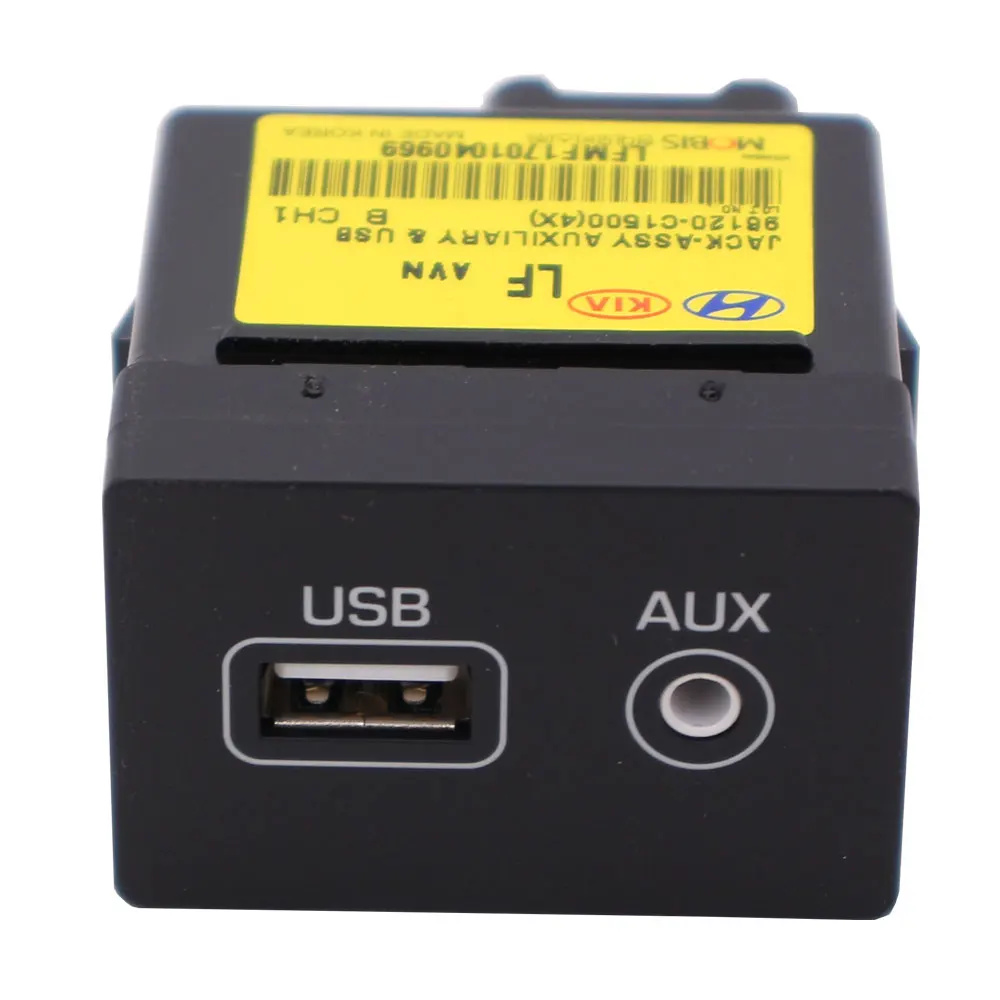 Оригинальный переходник для порта USB AUX Jack в сборе OEM-запчастей 96120C1500 96120C1000 Hyundai