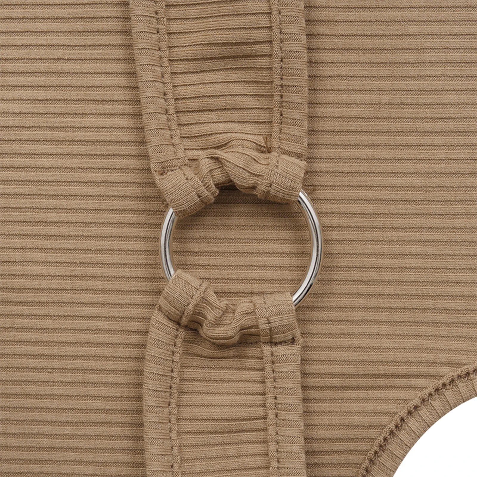 

Womens Slim Fit Jumpsuit, Sexy Crew Neck Solid Color Sleeveless Sling Hollow Out Waist Top and Short Pants Jumpsuit