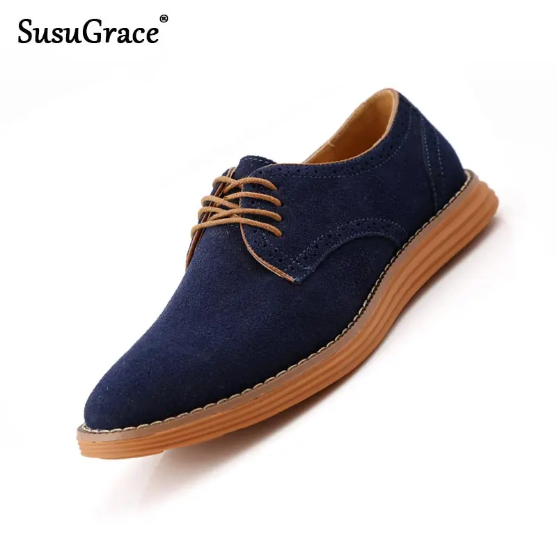 

SusuGrace модный Мужская обувь Британский Стиль босоножки на низком каблуке, мужская обувь на плоской подошве слипоны повседневная обувь высок...