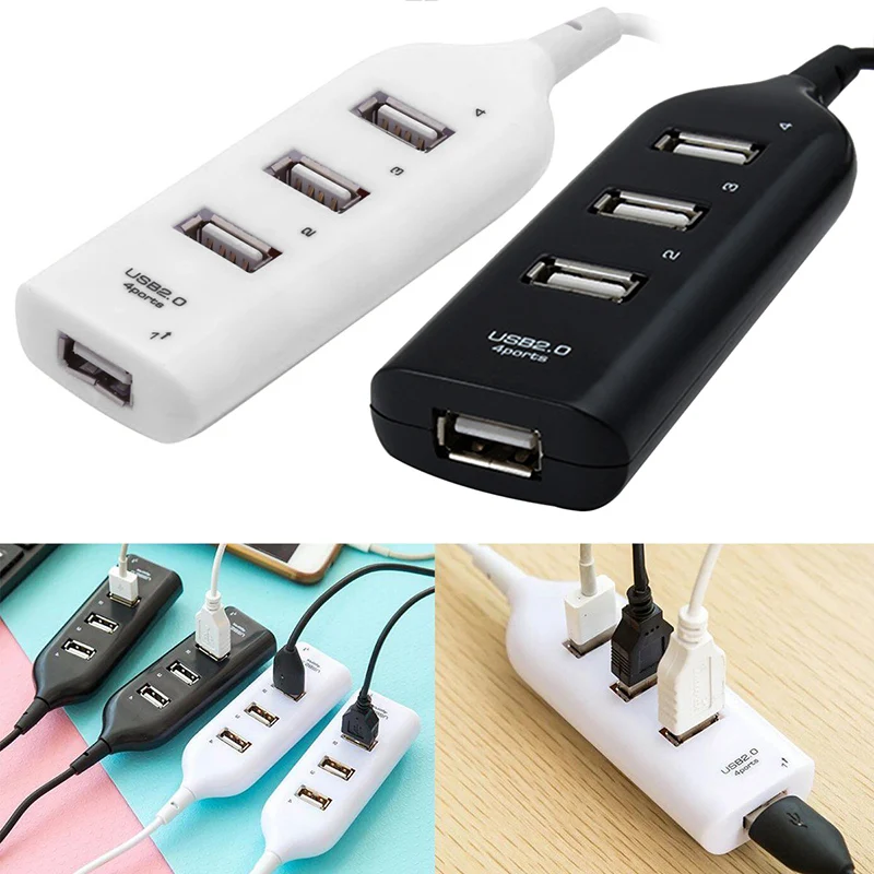 

Portable OTG HUB 480Mbps Splitter Multi 4 Ports USB HUB 2.0 Splitter Expansion High Speed For Desktop PC Laptop Adapter Plug