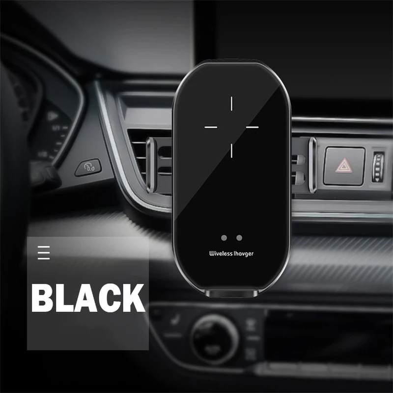 

Wireless Car Mount Charger For iPhone 11 Pro XS X 10W QI Fast Charging Automatic Clamping Car Phone Holder in car Auto Induction
