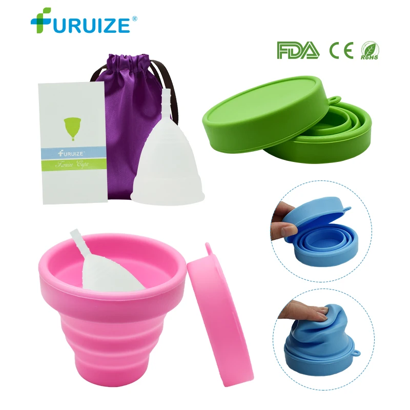 1 шт менструальная чашка с стерилизационная Гибкая чистая Дамская copa женственная