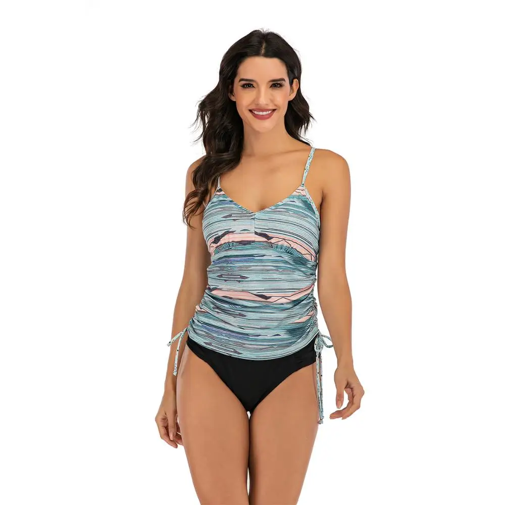 2020 Tankini Tummy Control Swimsuit Women Push Up Swimwear Plus Size Swimming Bathing Suits Bandage Beach Monokini XXXXL | Спорт и