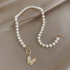 Ожерелье с подвеской-бабочкой IOY IRENE с винтажными опалами для женщин ожерелья-Чокеры с бусинами и жемчугом Ювелирные изделия Вечерние
