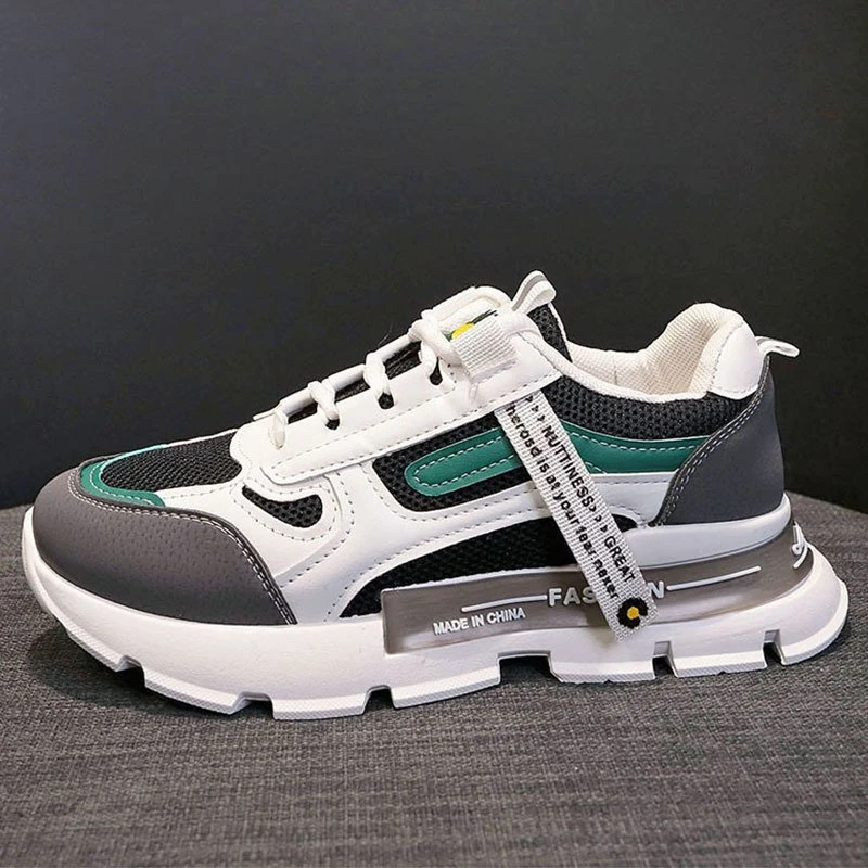 

Spring Korean Platform Sneakers Women Shoes Thick Bottom Chunky Sneakers Breathable Mixed Colors Slip On Casual Shoes Woman 2021