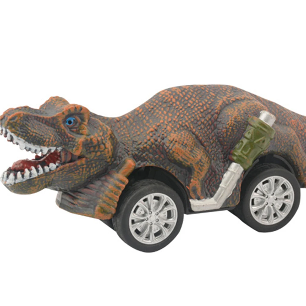 

Inertial Pull Back Dinosaur Car Toy Party Game Monster Racing Four-wheeled Kart Mini Four-wheel Drive Simulation Animal Car Gift