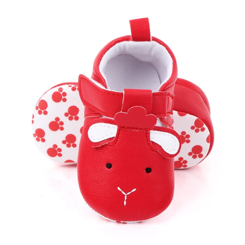 

Newborn Girl Bear Moccasins Spring Soft Sole Non-Slip PU Casual Baby Shoes Cute Baby Girls Princess Shoes