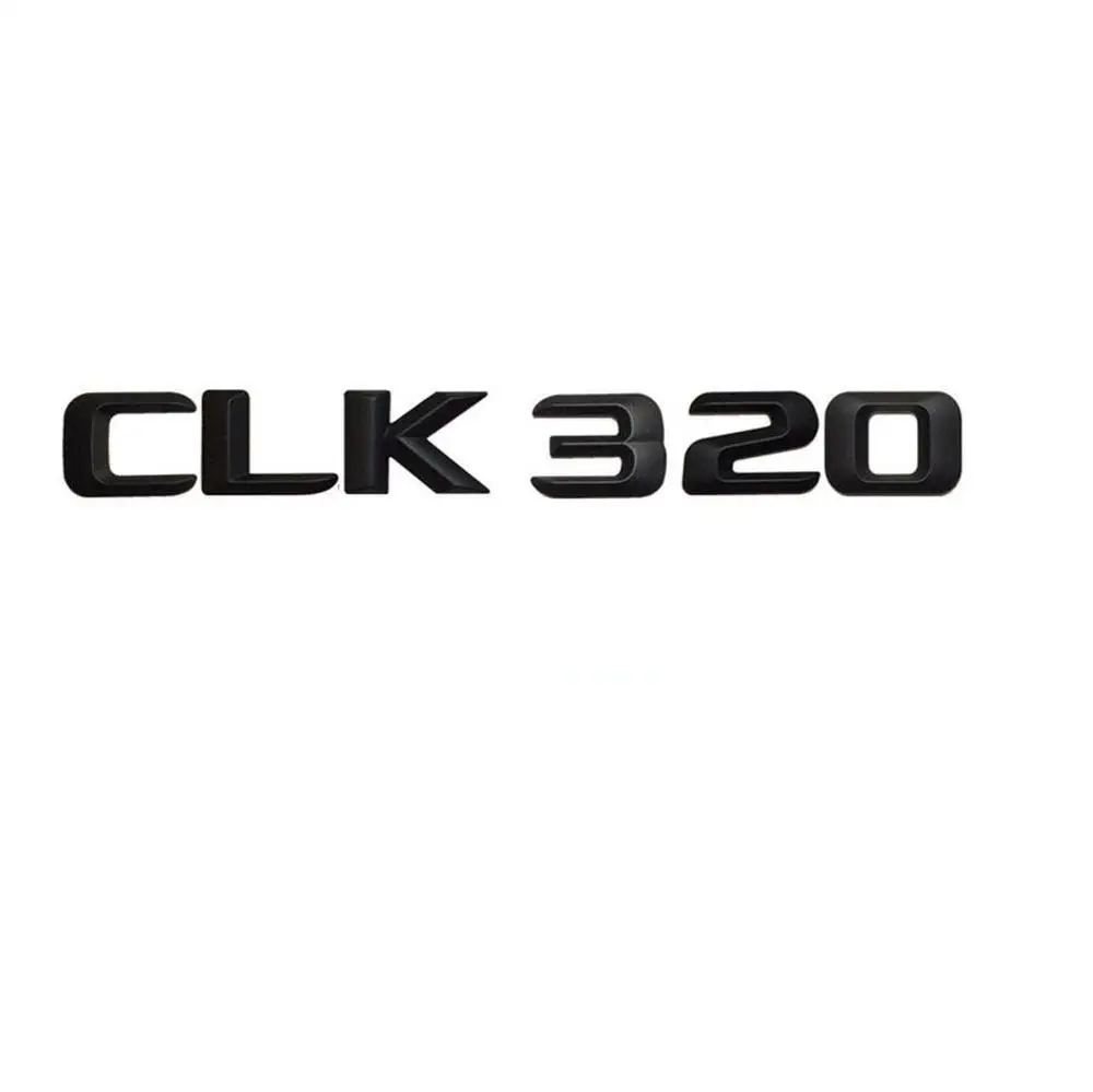 Черный номер буквы CLK 320 багажник эмблема значок с эмблемой для Mercedes CLK320|Эмблемы| |