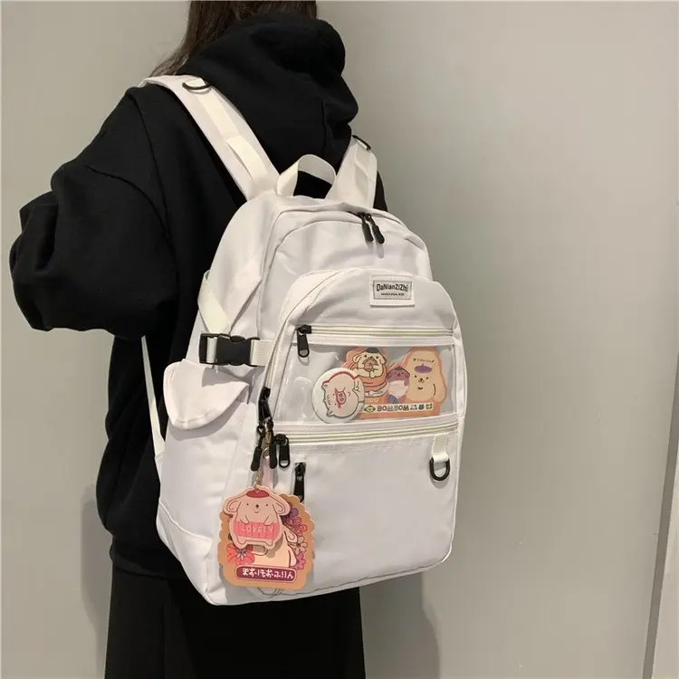 

Холщовый Рюкзак для женщин, школьный ранец в стиле Харадзюку для девочек-подростков, хлопковая модная женская сумка для ноутбука для студентов