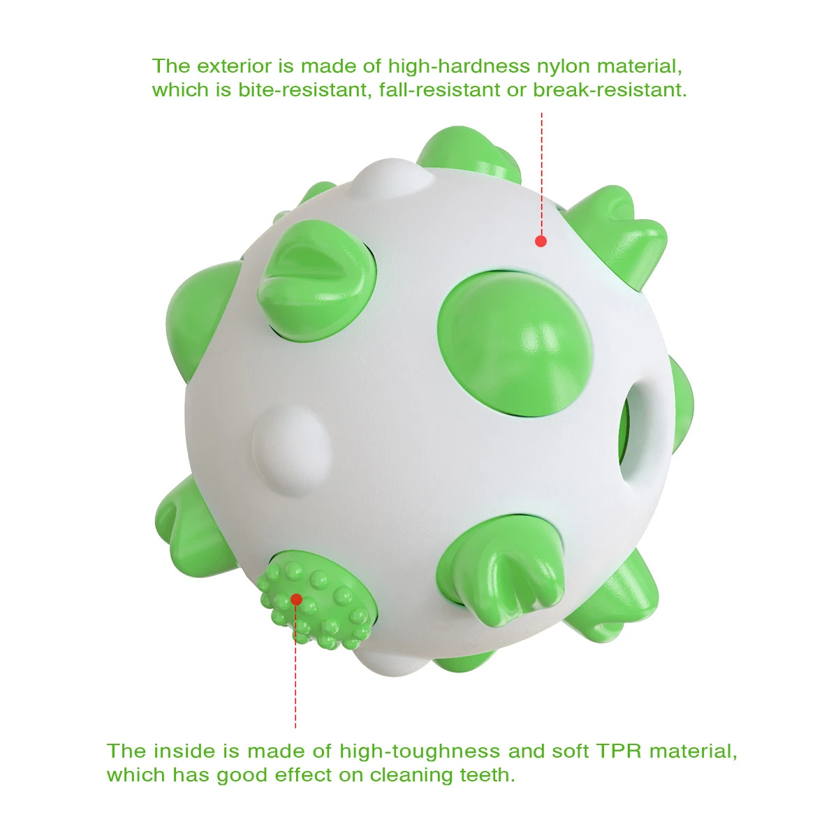 Новинка три цвета игрушки для собак сферический шлифовальный стержень