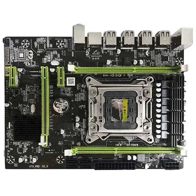 Комплект материнской платы X79 с Xeon LGA2011 E5 2640 2X8GB = 16GB 1600MHz DDR3 память ECC REG|Материнские