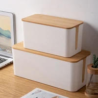 cable storage box power socket organizer cable tidy storage box network line storage bin charger wire management