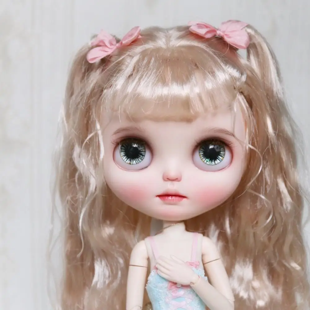 Ледяной 19 шарнир blyth кукла с Макияж лица белая кожа золотая шерсть локоны фея