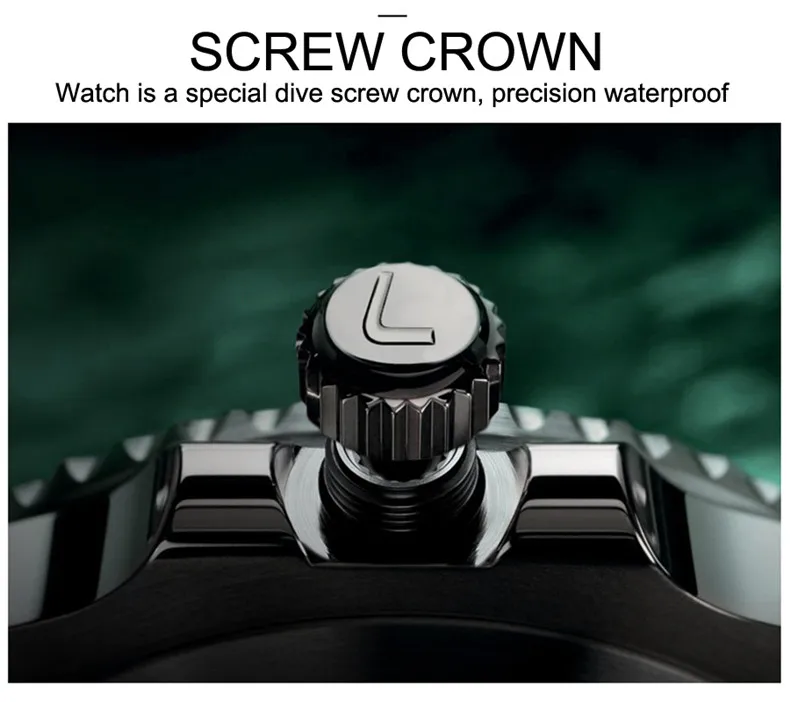 

LOREO Brand Military Sport Watch Men Fashion Watch Men's Watches Automatic Mechanical Clock Men's Watch Waterproof 200M relojes