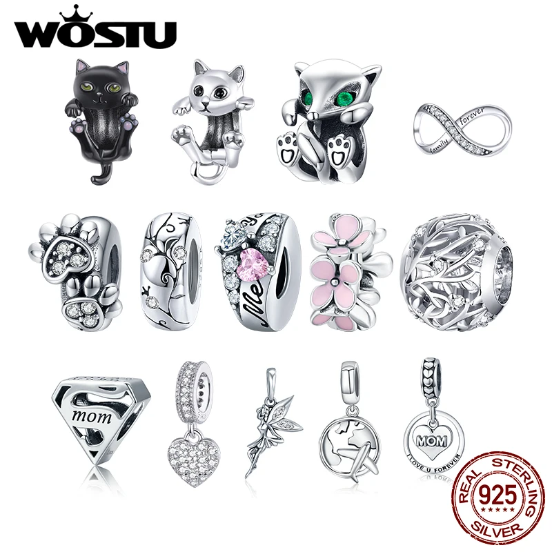 

Подвеска женская из серебра 925 пробы, в виде кота, цветка