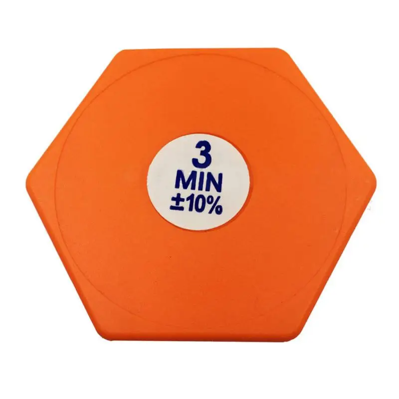 

2Pcs Hexagon Hourglass Timer Set 3 Minutes Sandglass Clock for Home Office Decor