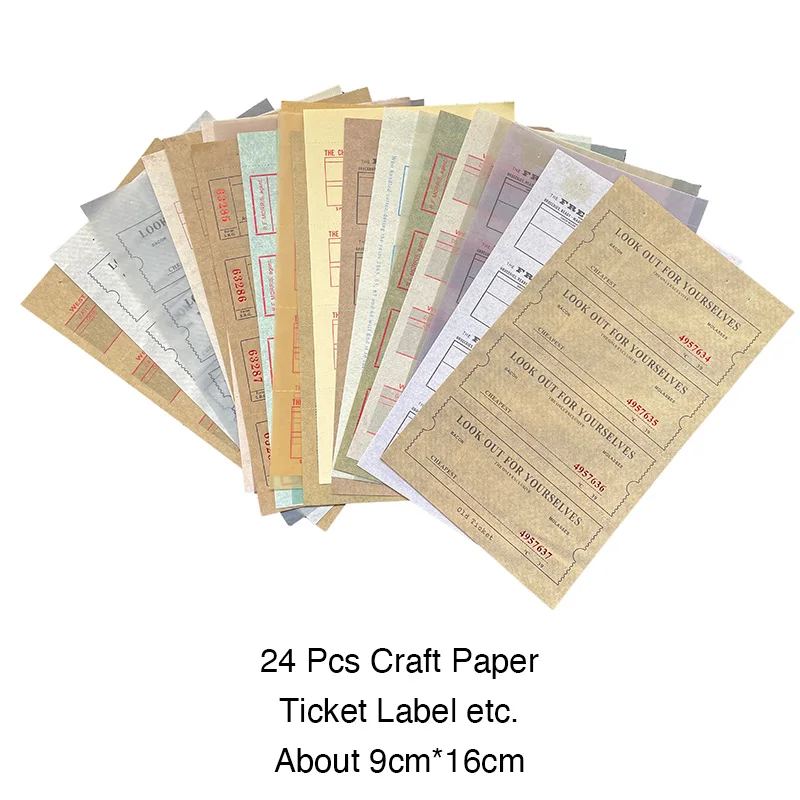 Kit de papel Vintage para &aacute;lbum de recortes, 230 hojas, papel decorativo para diario de basura, hecho a mano papel artesanal, suministros para &aacute;lbum de recortes-2