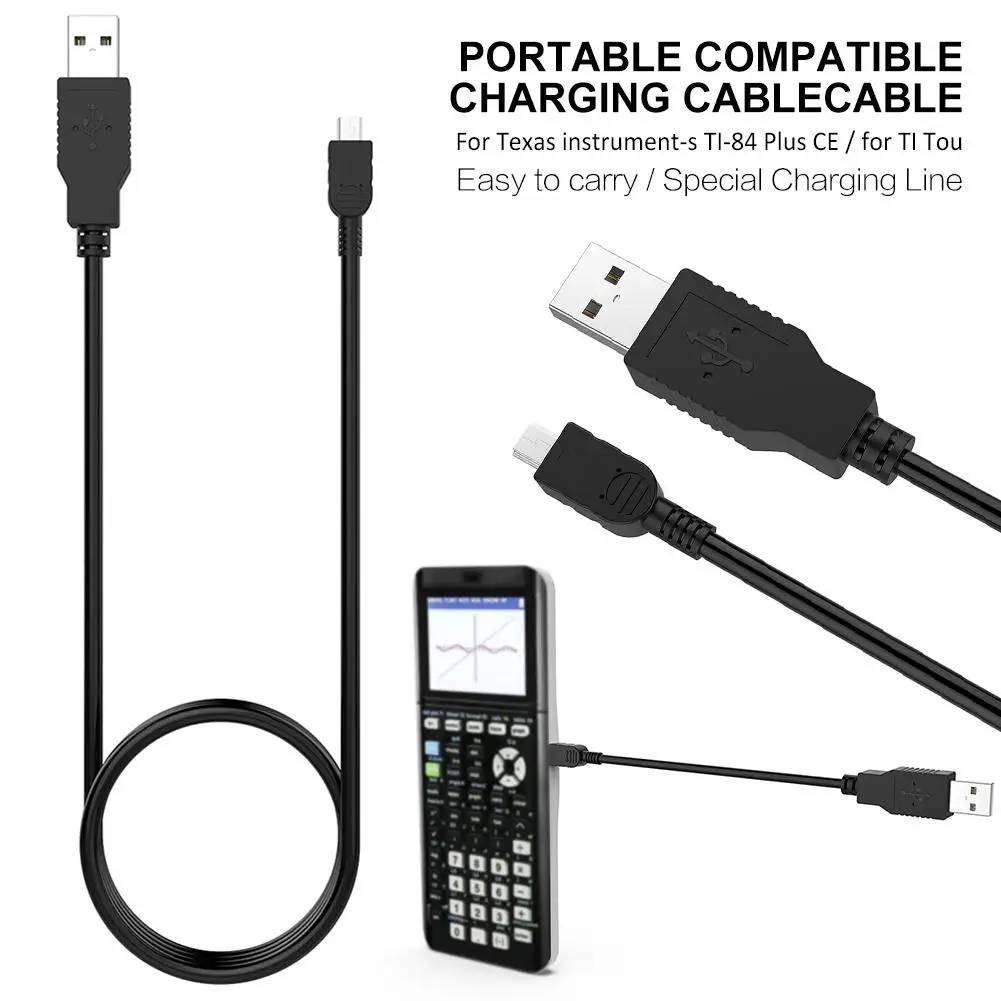 Портативный зарядный кабель для Texas instrument TI-84 Plus CE, TI-Nspire, TI Nspire CX, TI Nspire CX CAS, TI Touchpads