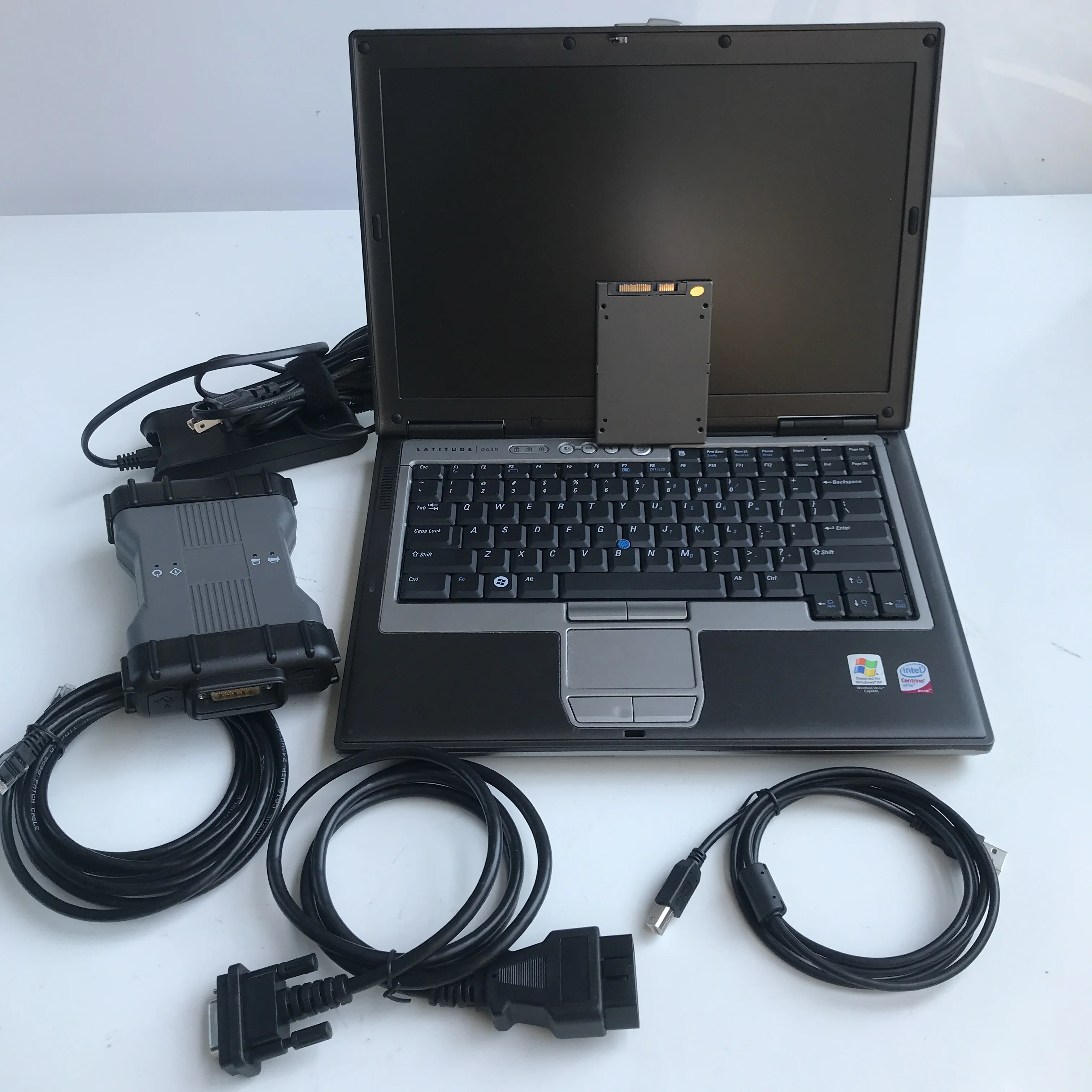 

2021.03v mb c6 sd connect vci CAN DOIP Protocol star diagnosis ssd software newest laptop D630 ram 4G ready to work