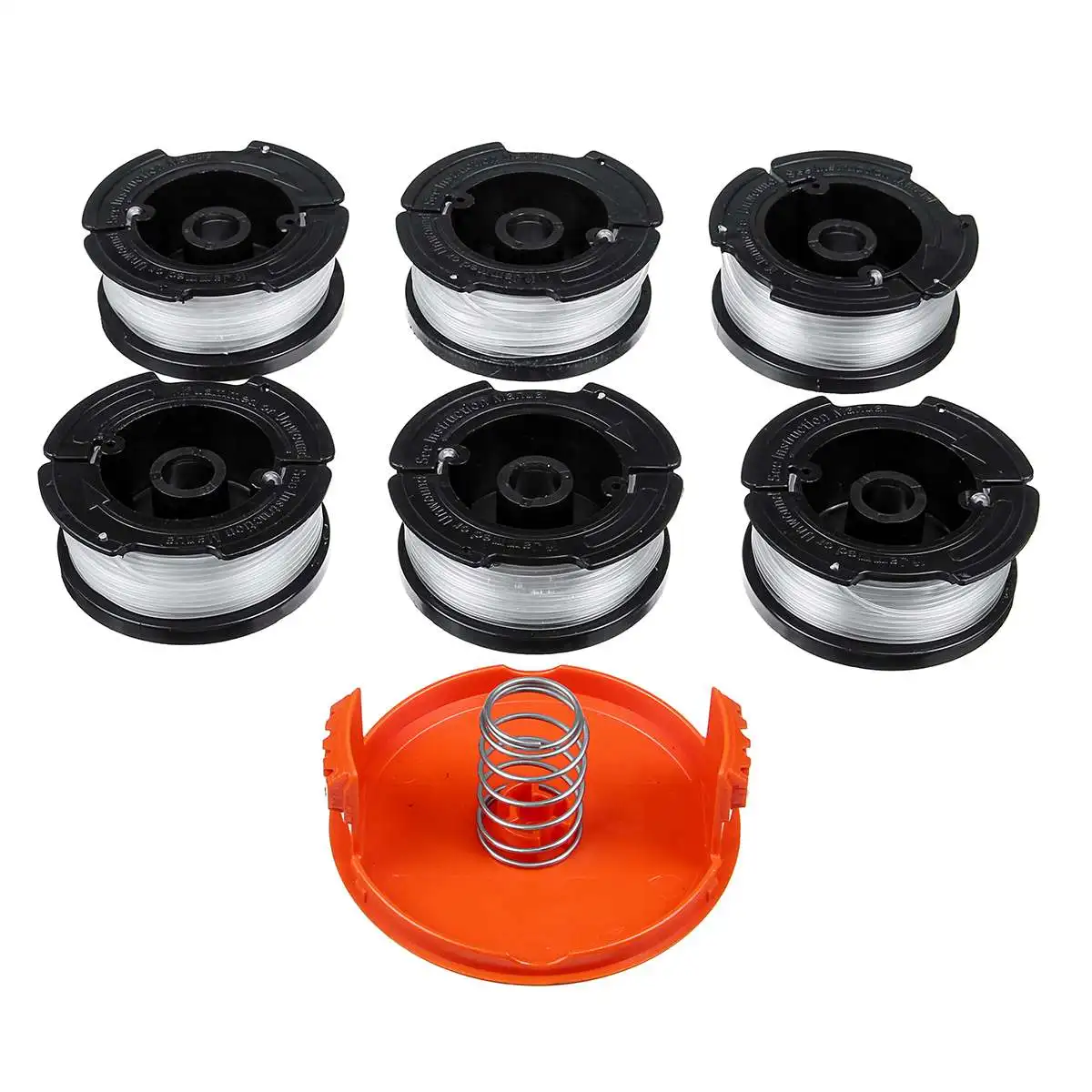 

Weed Eater String Spool Line + Trimmer Cap&Spring Kit Fit Gardening Accessories For Black Decker