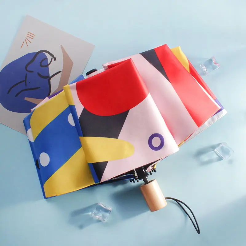 

Зонт женский складной, с защитой от ультрафиолета, B65