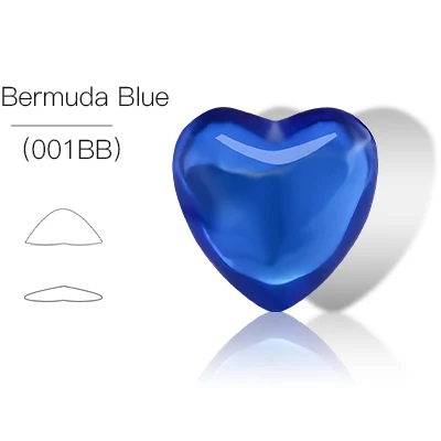 Сделай Сам блестящие Стекло в форме сердца со стразами маникюр патч Стразы 3D Nail Art