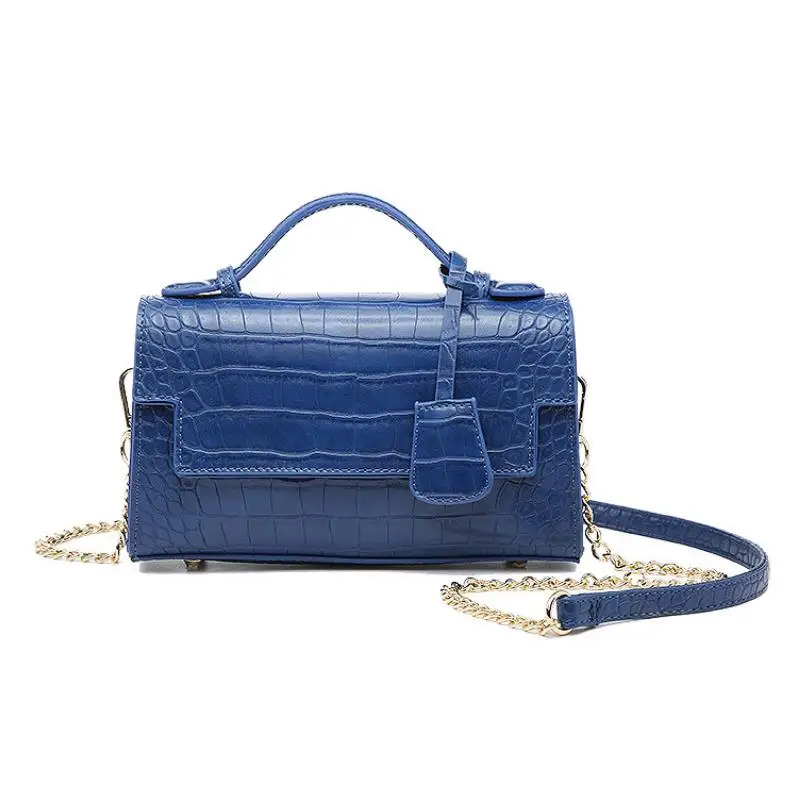 

Coolcept Women's Fashion bag Handbag Stripe Korean Version Classic Metal leather Square Bee Bag Lady's Shoulder/Crossbody Bag