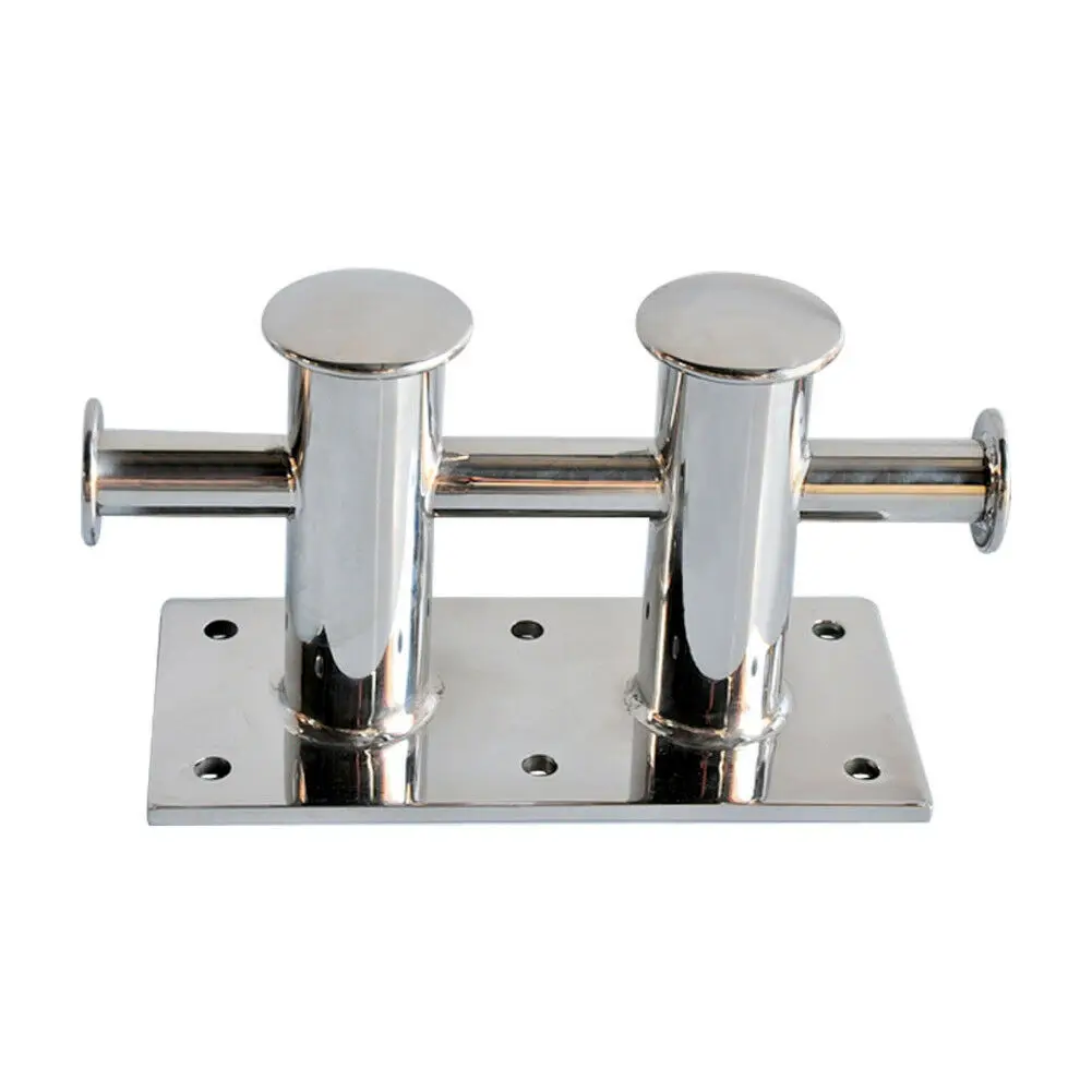 Boat Accessories Marine Double Cross Boat Bollard 316 Stainless Steel Mooring Bitt Cleat