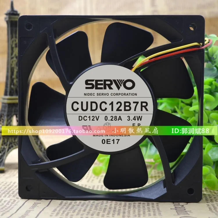 

Новый 12025 12В 0.28A 3,4 Вт CUDC12B7R 12 см защитное охлаждение двигателя