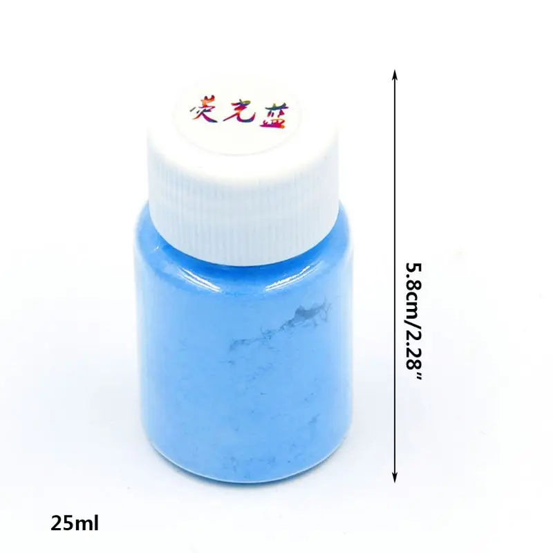 

12 Pcs/set 25ml New 12 Color Fluorescent Pearlescent Powder DIY Crafts Jewelry Making Epoxy Pigment Crystal Glue Filling