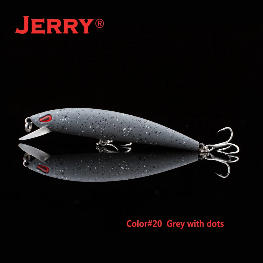 Jerry 35 мм 2,6 г спиннинг медленно тонущиеся воблеры кренкбейт Форель Приманка для окуня пресноводный камень рыболовное снасти Оборудование - Цвет: Grey with dots