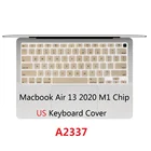 Наклейка США для Macbook Air 13 2020, чехол для клавиатуры M1 Chip A2337, Силиконовая защита для клавиатуры Macbook M1 Chip Air 13 2020