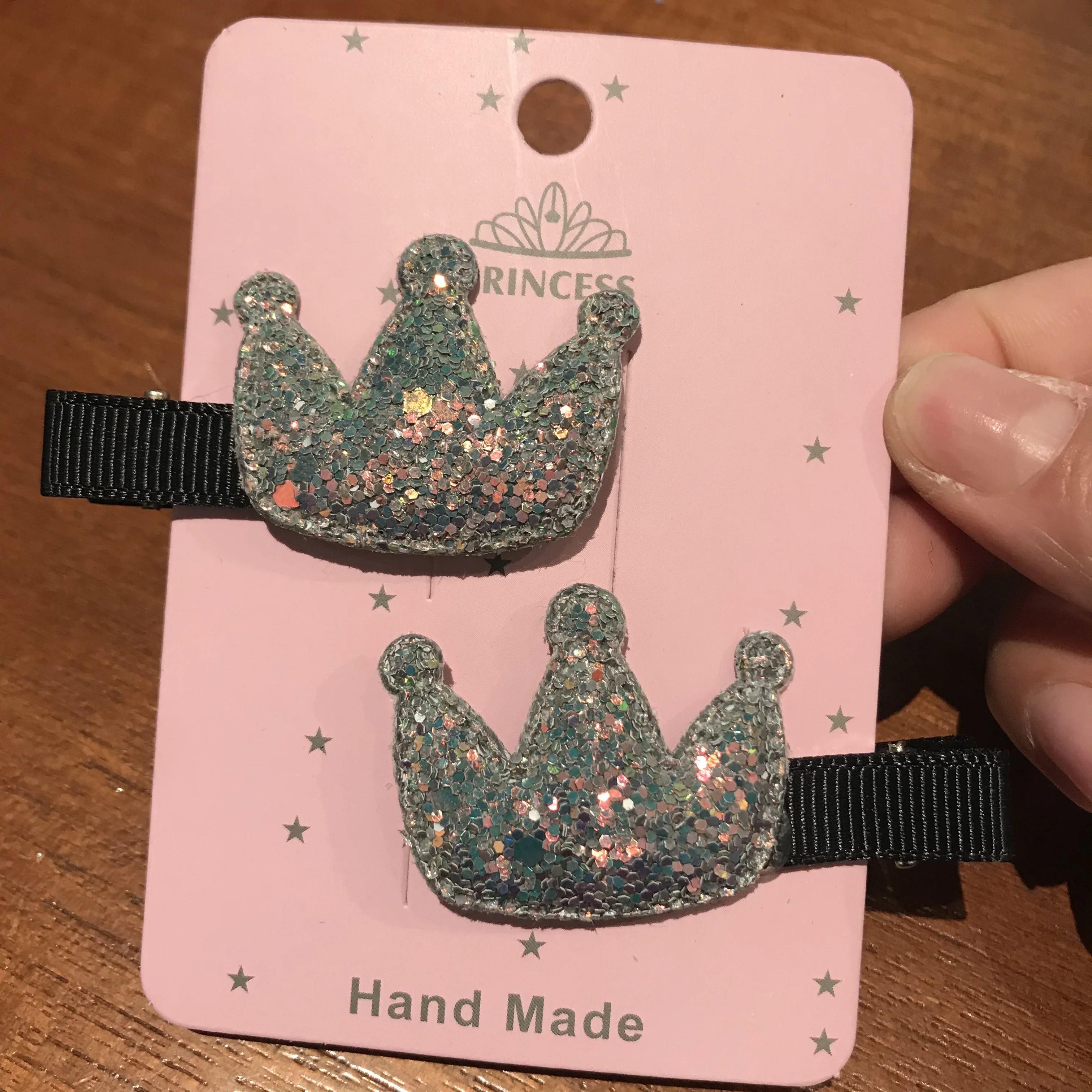 2 шт./компл. заколки для волос с блестками девочек аксессуары корона прекрасные