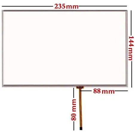 

10,2 ''сенсорный экран, 4 провода, замена стекла сенсорного экрана для AT102TN01 AT102TN03 V.1 V.3 V.8 V.9 16:10 235x144mm
