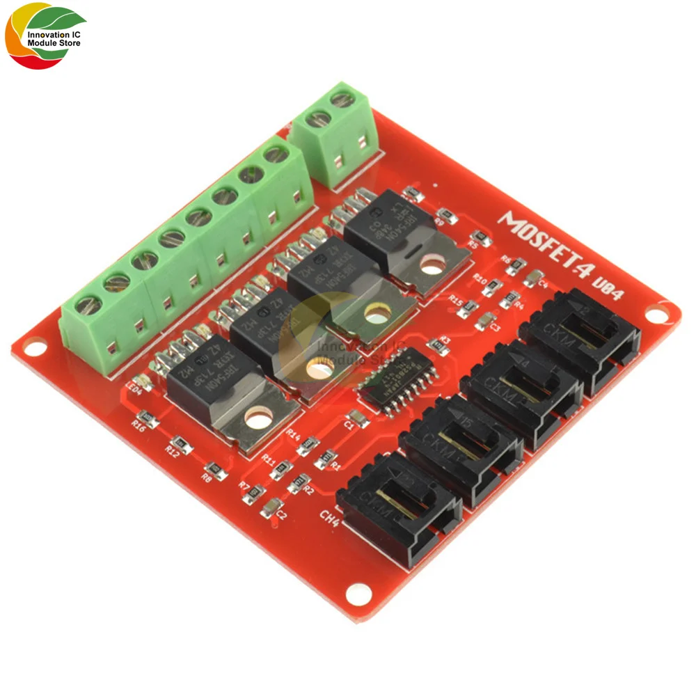 Четырехканальный 4-канальный модуль переключения МОП-транзистора с кнопкой IRF540