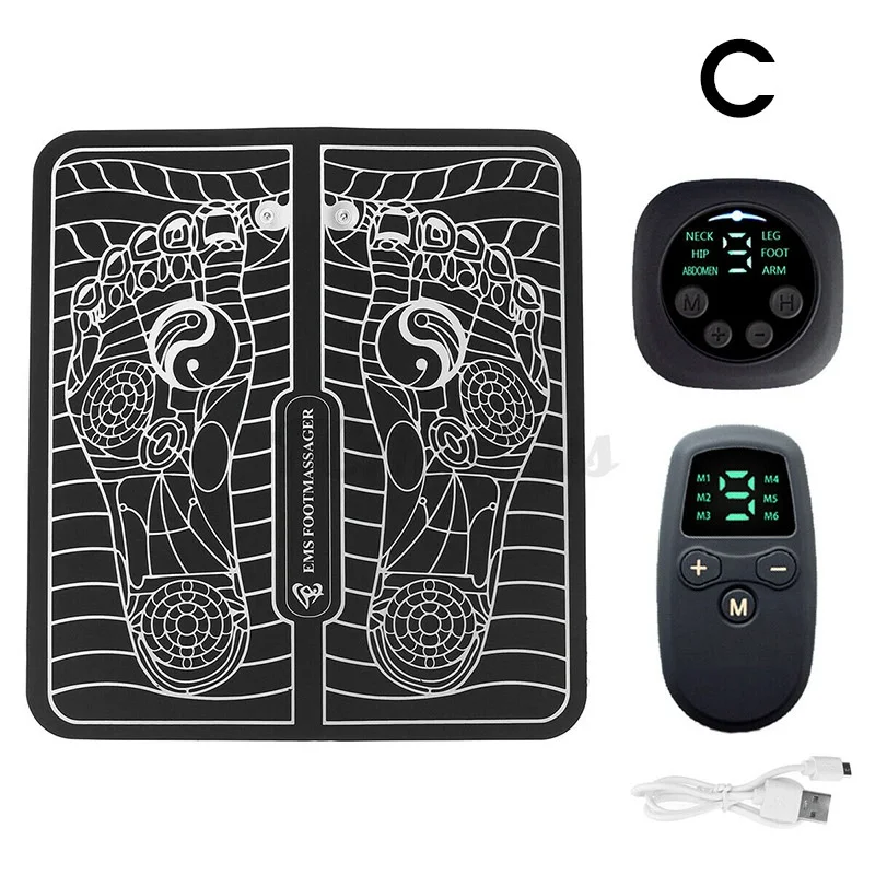 EMS Foot Massager Electric Pad Muscle Stimulator Blood Circulation Relieve Pain Care Massage Mat Machine Product | Красота и здоровье